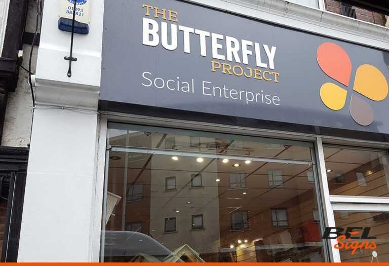 Bel Signs Box Tray Shop Fascias Horsham Sussex